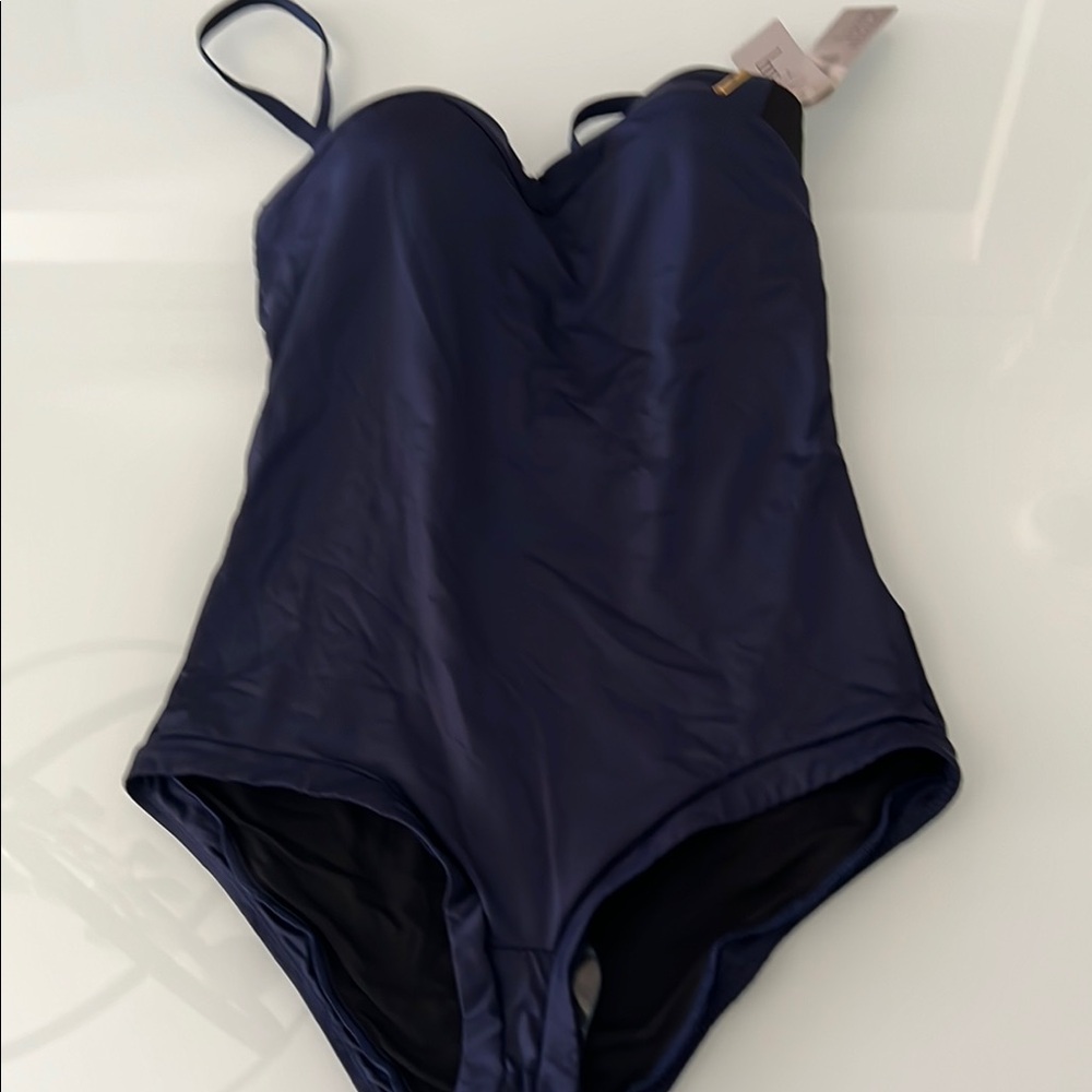 Navy Blue One-Piece Swimsuit